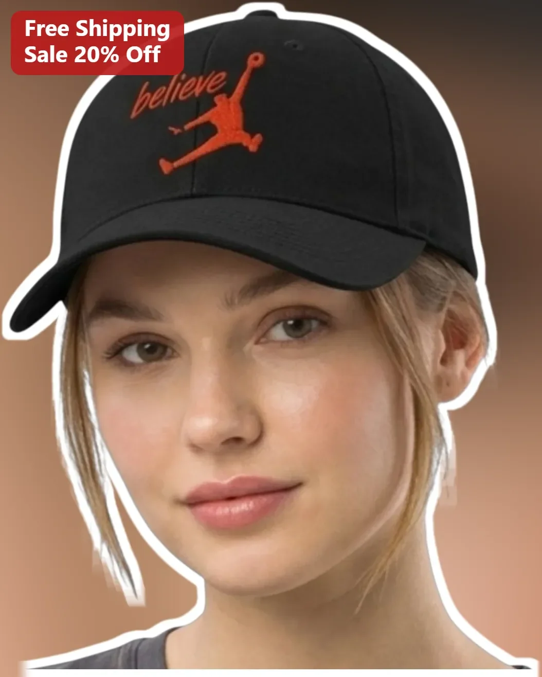 Believe Cap Michael Jordan Basketball Dunk Embroidered Baseball Hat for Men