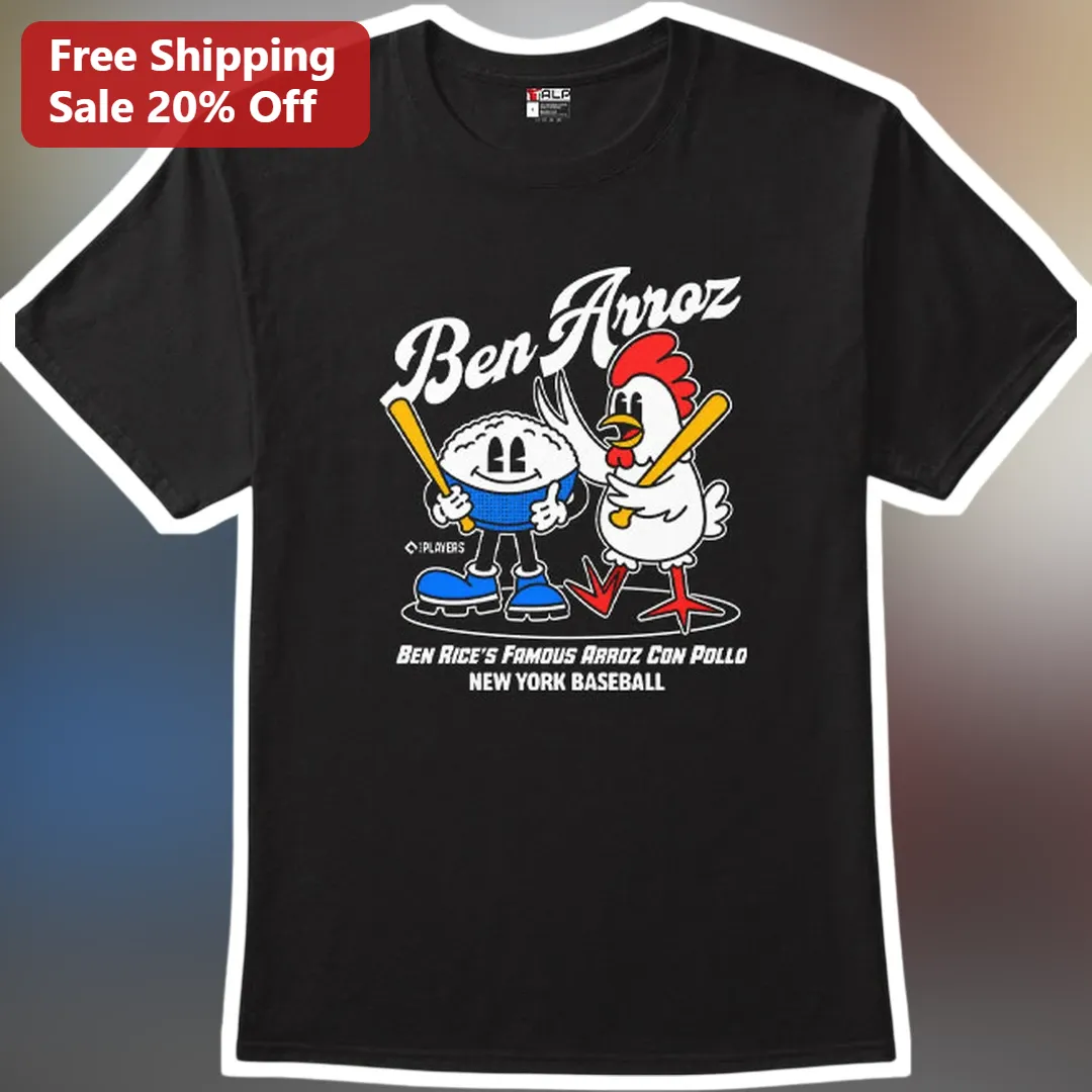 Ben Arroz Ben Rice Famous Arroz Con Pollo New York Baseball Tee