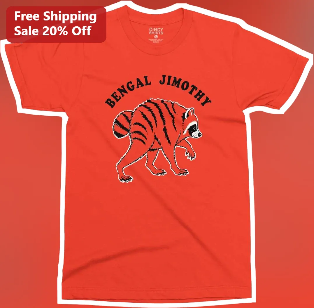 Bengal Jimothy Tee Funny Raccoon Tiger Hybrid Graphic Shirt for Animal Lovers