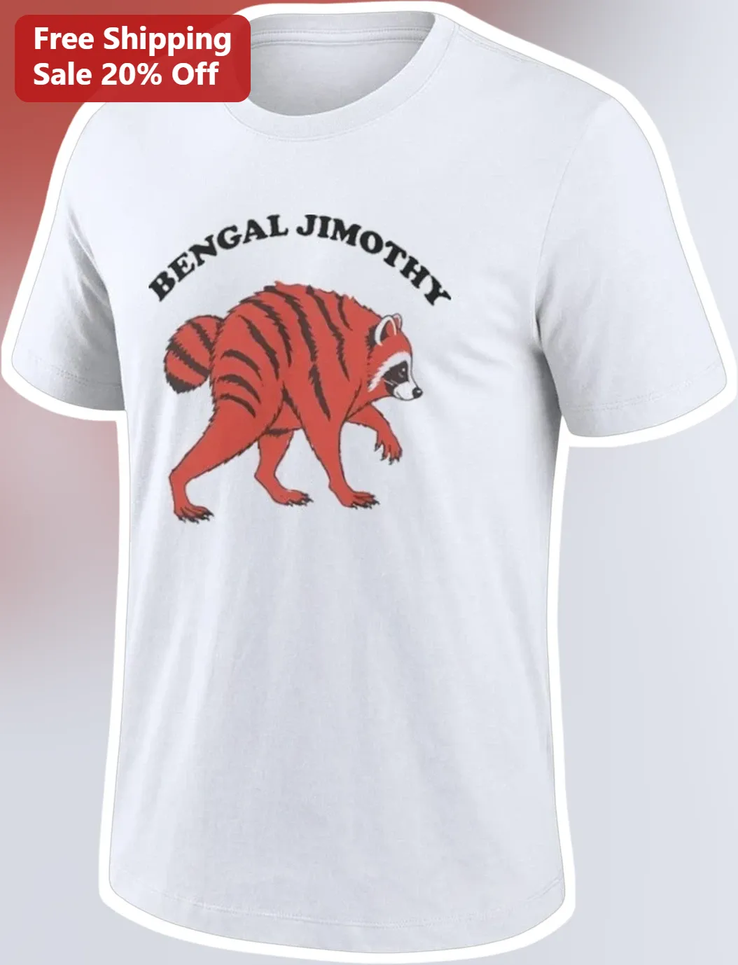 Bengal Jimothy Tee Funny Tiger Red Panda Hybrid Graphic Shirt for NFL Season Game Day
