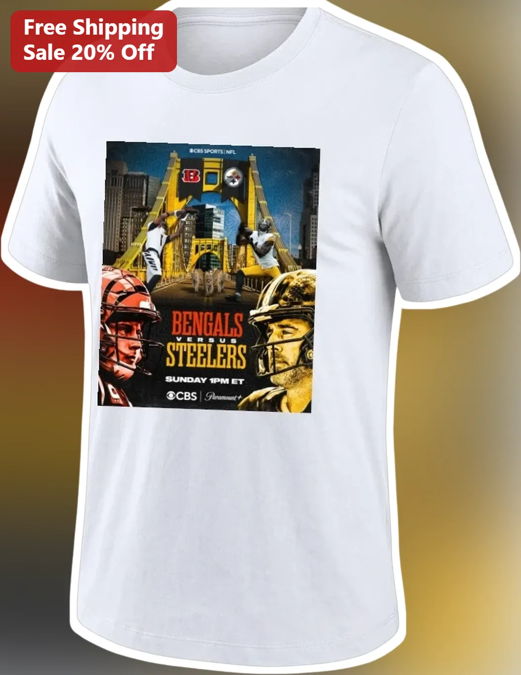 Bengals Versus Steelers Tee Cincinnati Bengals vs Steelers Graphic T Shirt AFC North Rivalry Game Day Apparel
