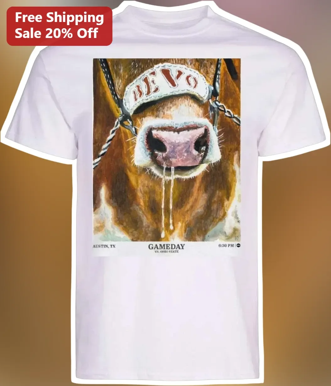 Bevo Gameday Texas Longhorns Vintage Mascot Tee