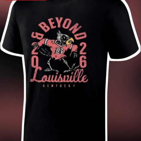 Beyond Louisville Kentucky Skeleton Hockey Vintage Graphic Tee
