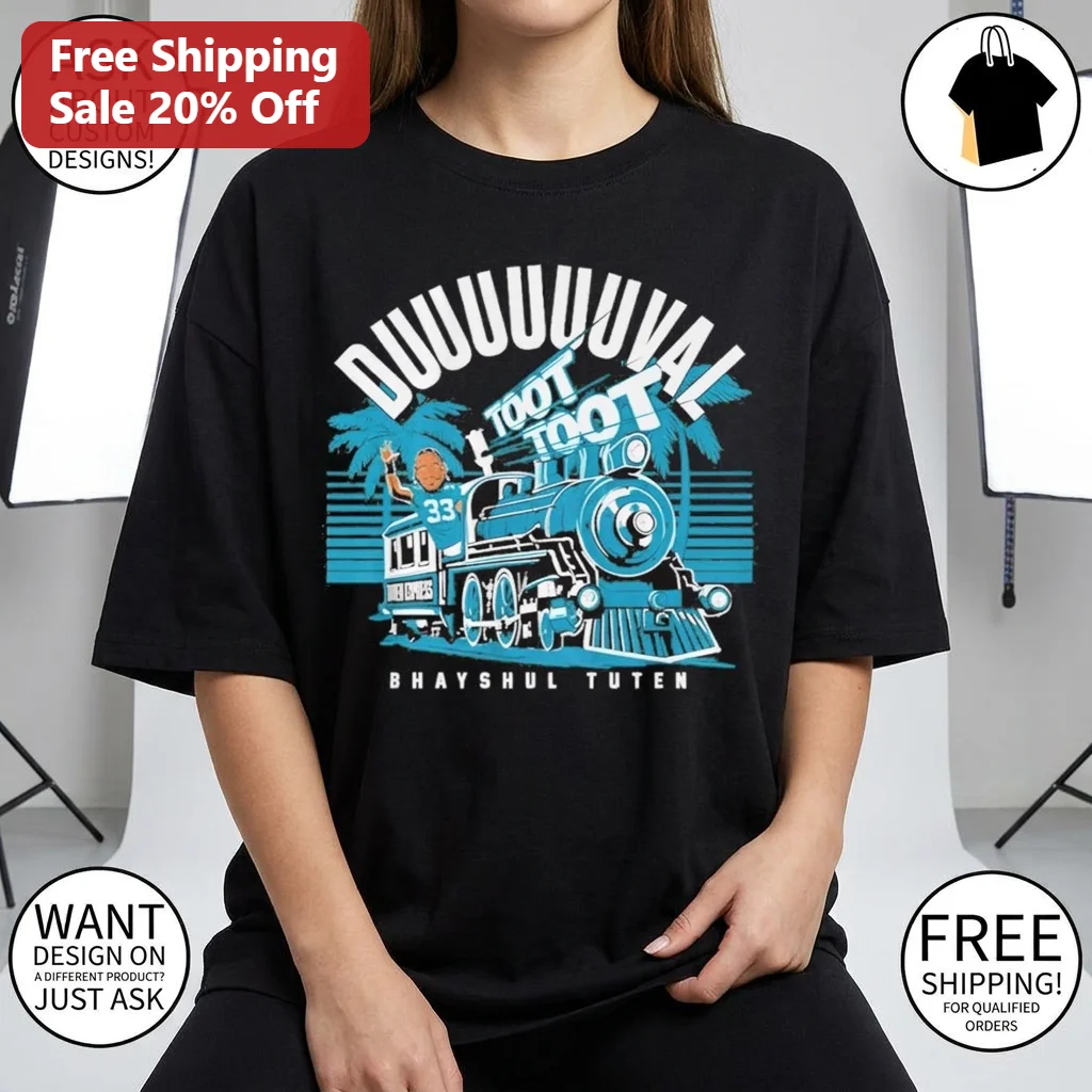 Bhayshul Tuten Toot Toot Tuten Express Duuuuvaaa Tee, Jacksonville Football Fans Gameday Graphic Shirt