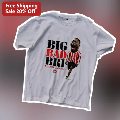 Big Bad Bri Quality Assured Soccer Player Caricature Graphic Tee