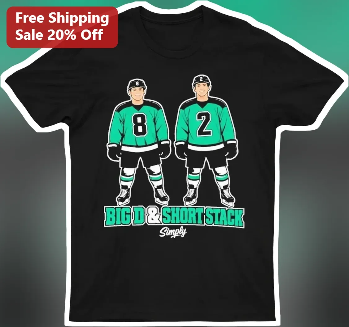 Big D Short Stack Hockey Player Graphic Tee for Fans