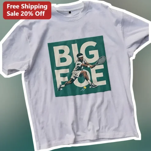 BIG EDGE Novak Djokovic Tennis Player Graphic Tee