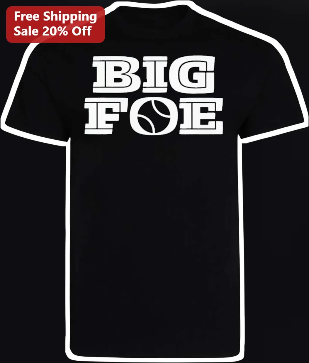 Big Foe Baseball Tee Funny Rival Sibling Gift for Players Coaches Fans