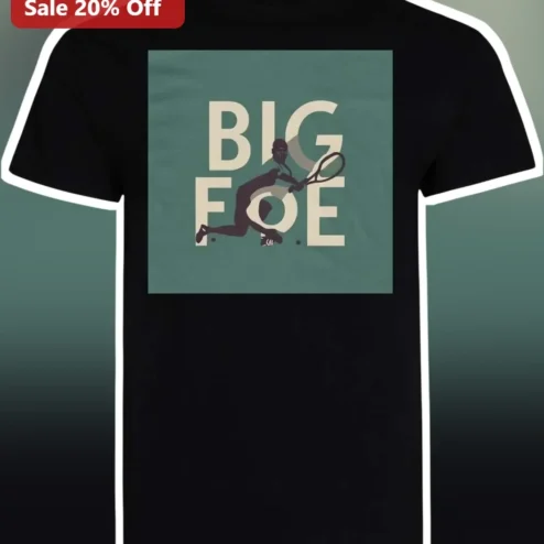 Big Foe Tennis Player Graphic Tee for Men Women Gift
