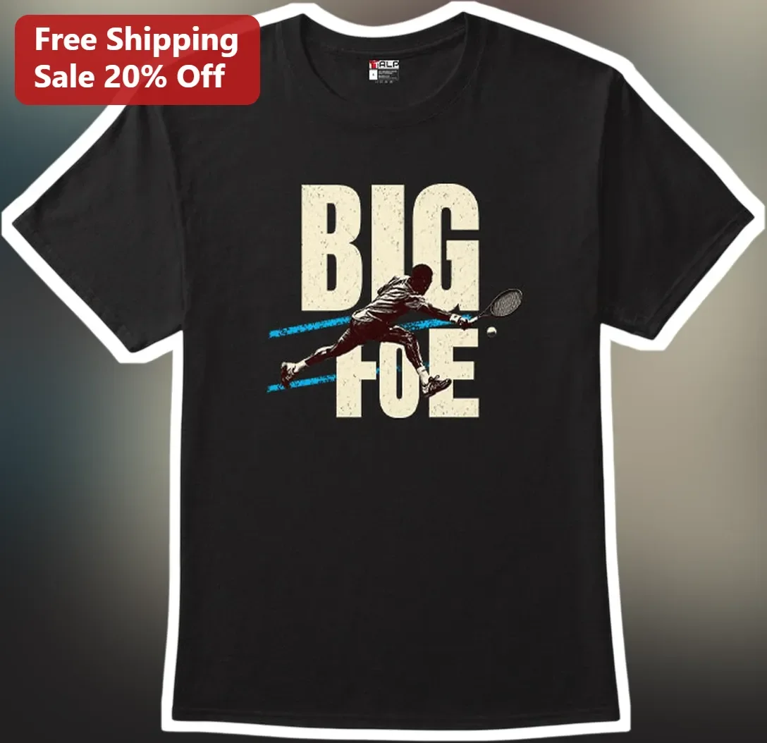 Big Foe Tennis Player Graphic Tee Vintage Distressed Style Gift for Men Women