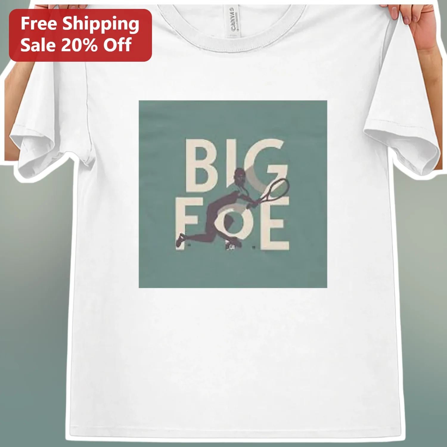 Big Foe Tennis Player Graphic Tee Vintage Frances Tiafoe Style Gift for Men Women