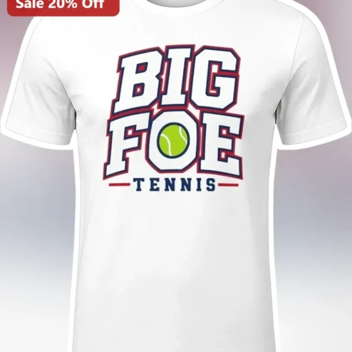 Big Foe Tennis Tee Frances Tiafoe Inspired Varsity Graphic Shirt for Men Women