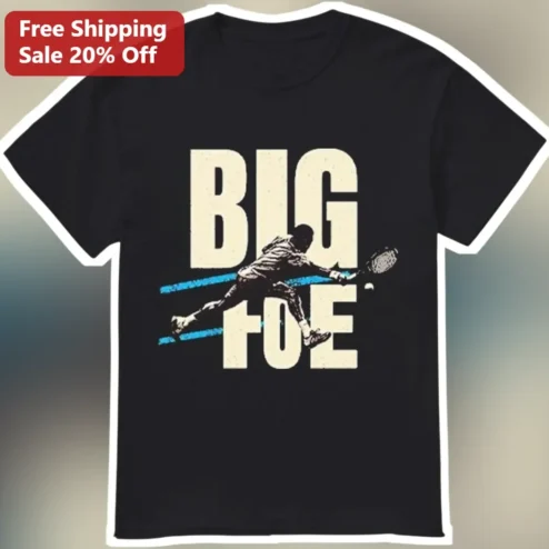 Big Toe Tee Funny Tennis Pun Graphic T-Shirt for Players
