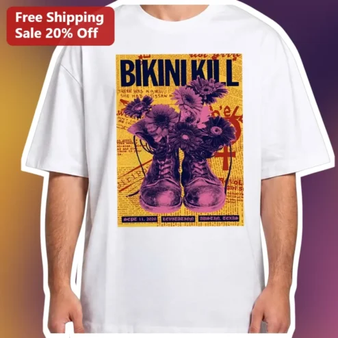 Bikini Kill Vintage Punk Rock Riot Graphic Tee for Women