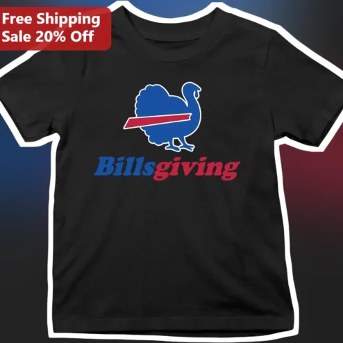Billsgiving Tee Buffalo Bills Thanksgiving Turkey Graphic Shirt for NFL Fans Holiday Gift