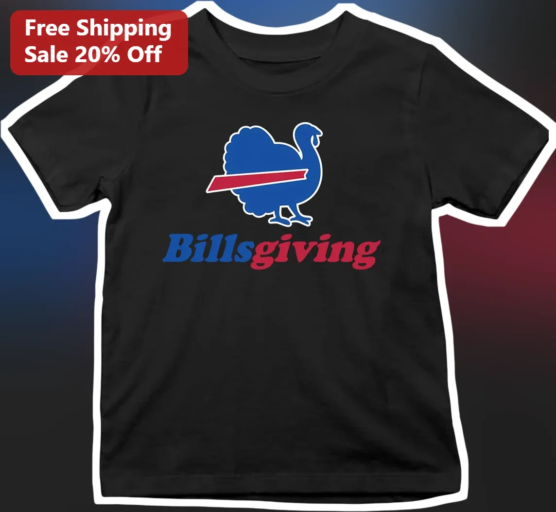 Billsgiving Tee Buffalo Bills Thanksgiving Turkey Graphic Shirt for NFL Fans Holiday Gift
