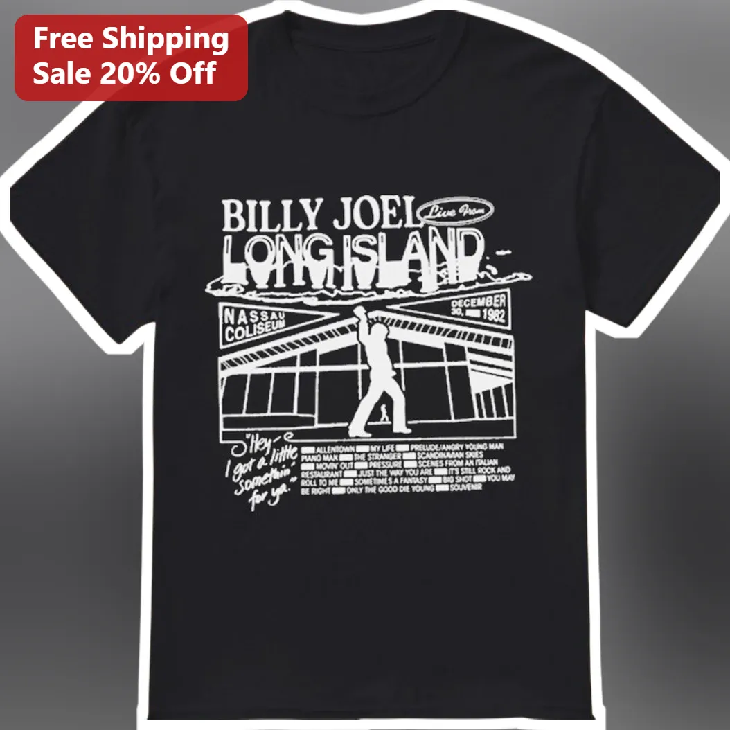 Billy Joel Long Island Live From Nassau Coliseum December 30 1982 Vintage Concert Tee