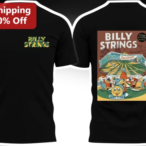 Billy Strings Ball Arena Denver Colorado 2026 Vintage Concert Poster Graphic Tee
