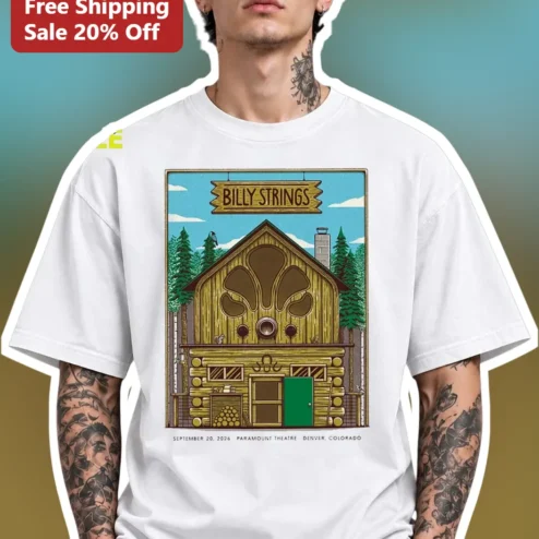 Billy Strings Paramount Theatre Denver Colorado September 20 2026 Concert Graphic Tee