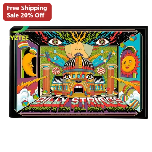 Billy Strings Poster Psychedelic Concert Art Print Vintage Jam Band Wall Decor