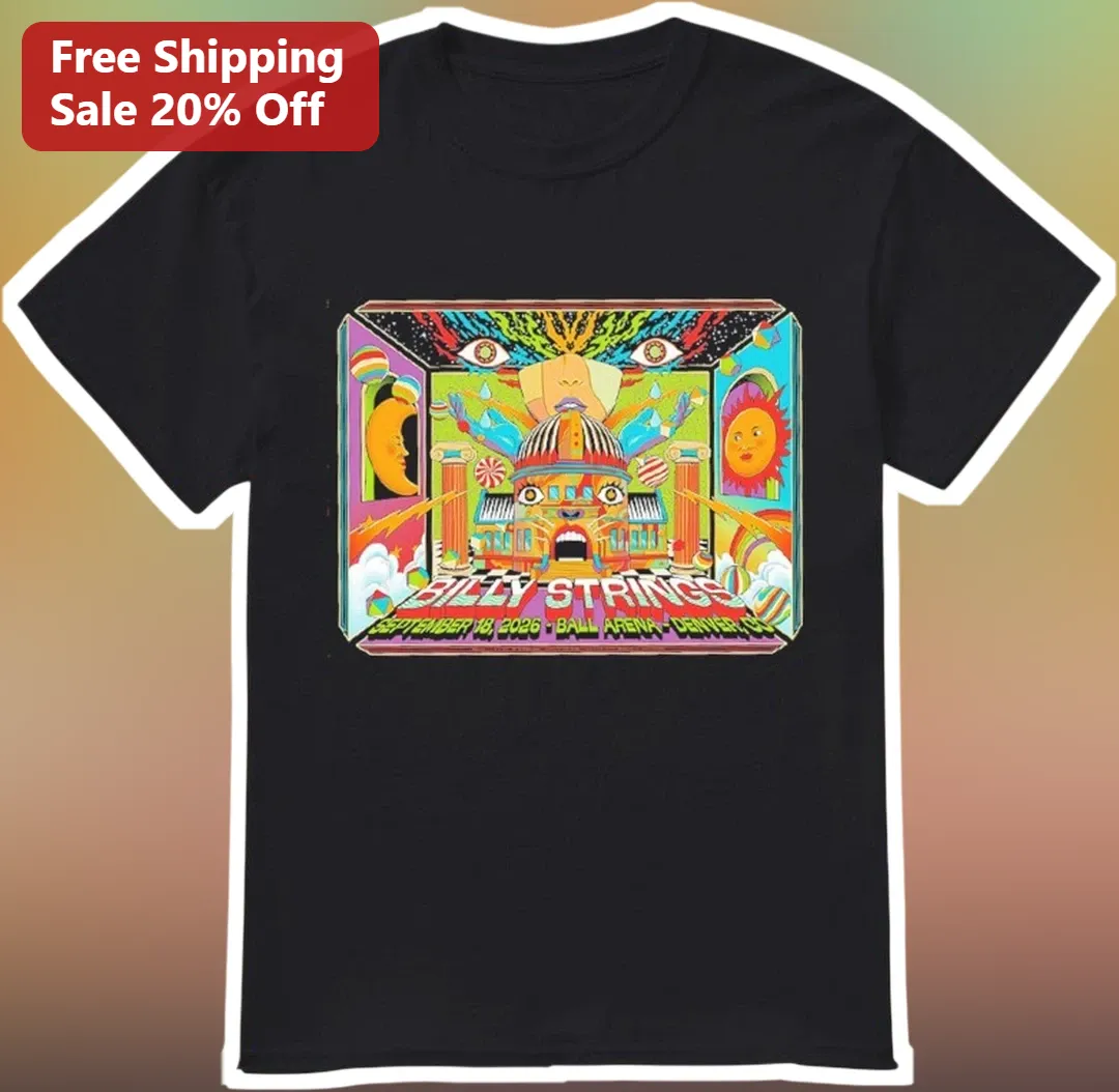 Billy Strings Psychedelic Concert Poster Tee Jam Band Merch Gift