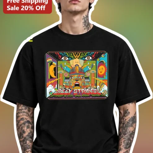 Billy Strings Psychedelic Concert Poster Tee Jam Band Music Fan Gift