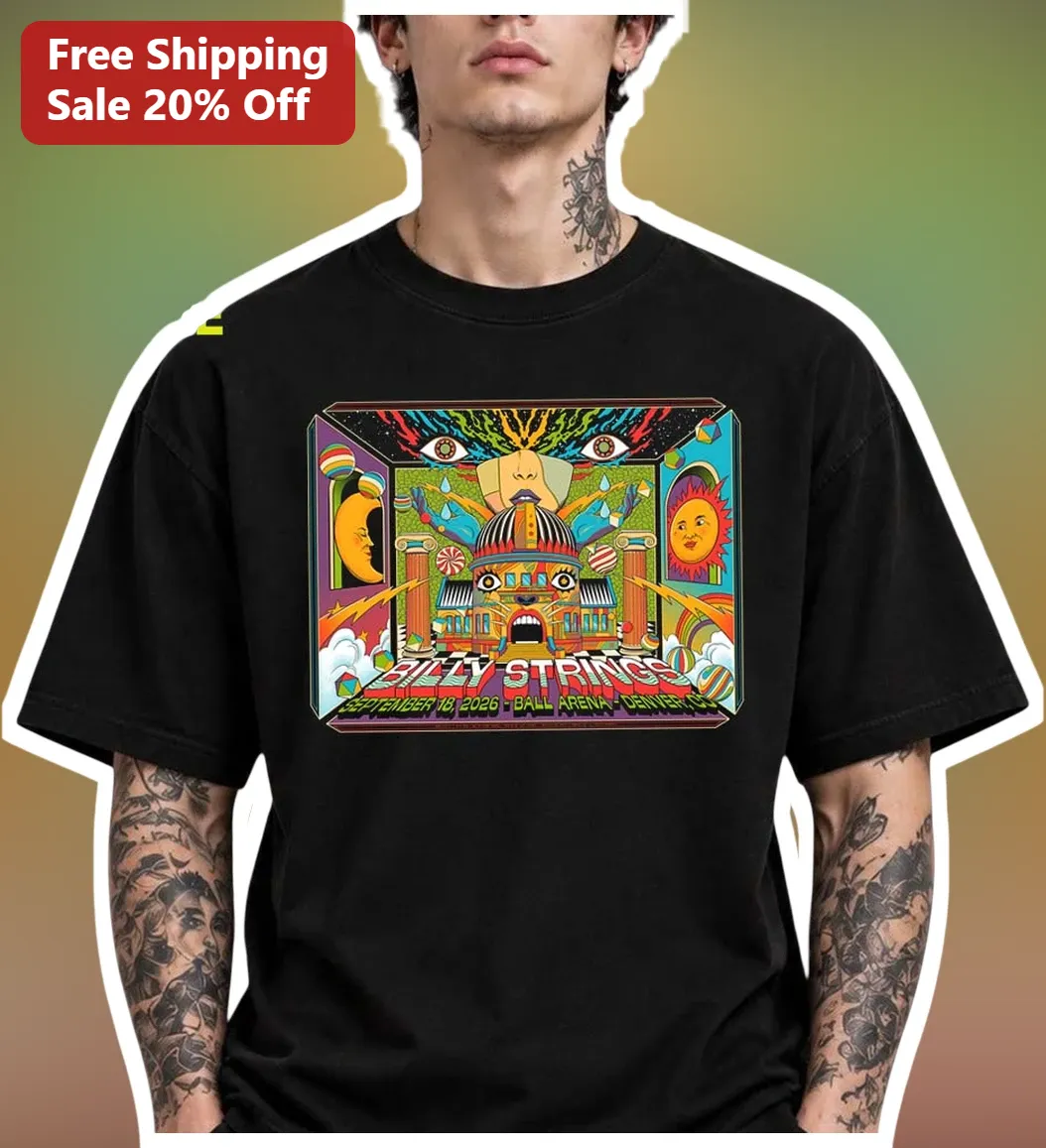 Billy Strings Psychedelic Concert Poster Tee Jam Band Music Fan Gift