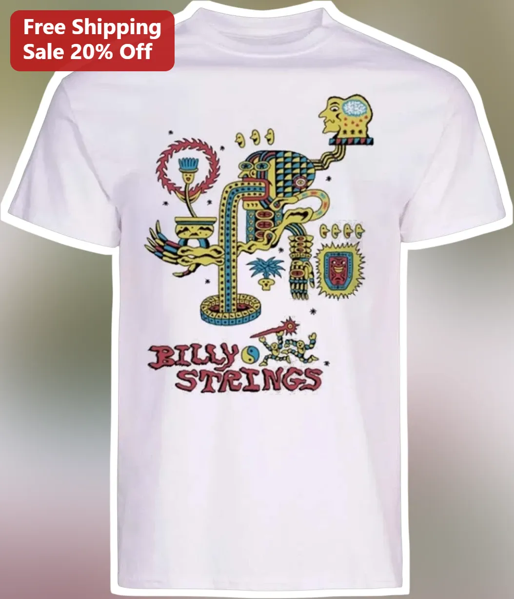 Billy Strings Psychedelic Folk Art Graphic Tee for Jam Band Fans