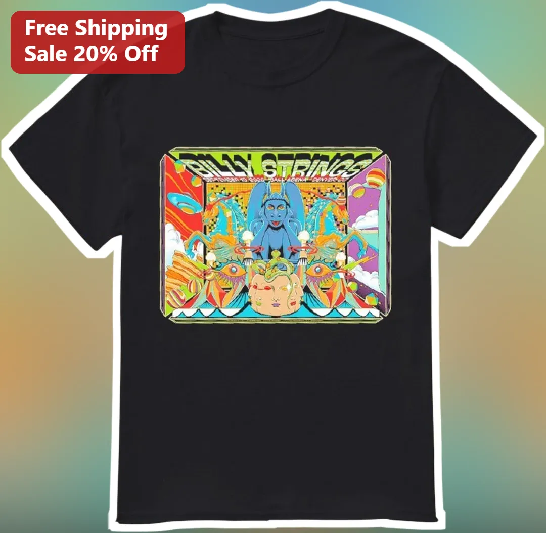 Billy Strings Psychedelic Retro Concert Poster Graphic Tee