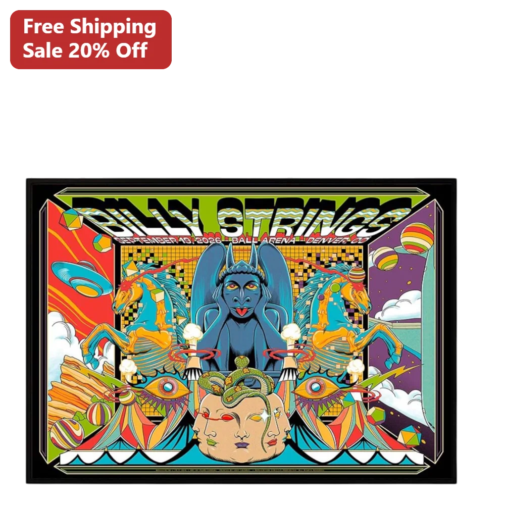 Billy Strings Tee Psychedelic Concert Poster Graphic T-Shirt for Men Women Music Fans
