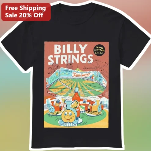 Billy Strings Vintage Concert Poster Carousel Graphic Tee