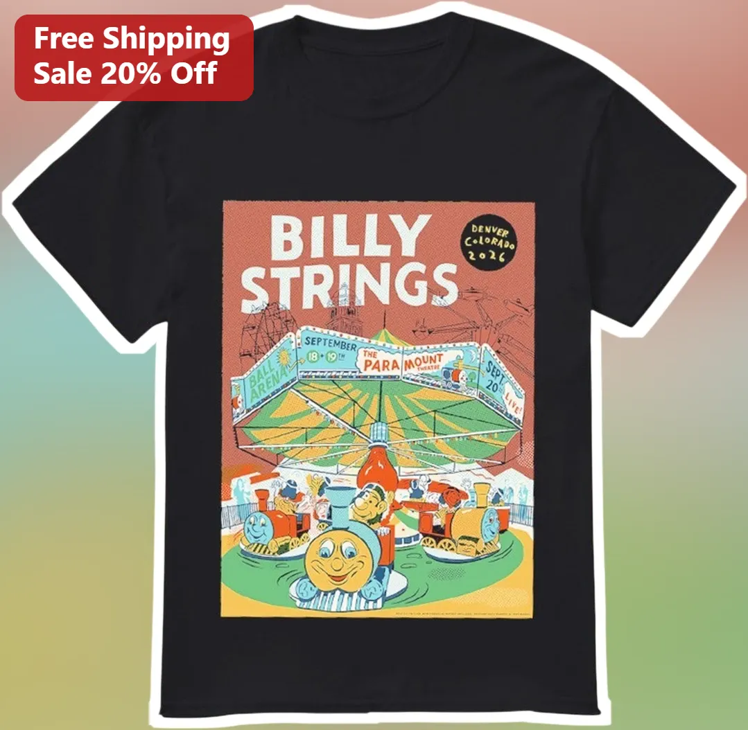 Billy Strings Vintage Concert Poster Carousel Graphic Tee