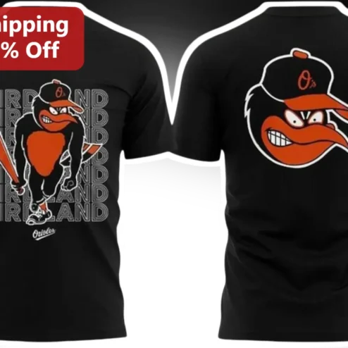 Birdland Orioles Tee Vintage Retro Baseball Fan Graphic Shirt