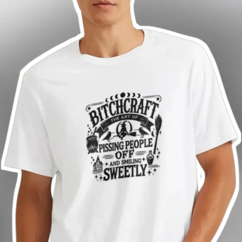 The Art of Pissing People Off and Smiling Sweetly Graphic Tee
