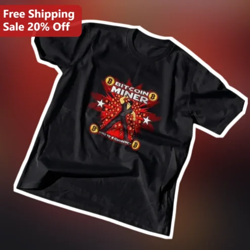 Bitcoin Miner Tee Mine To Currency Bruce Lee Crypto Graphic Shirt