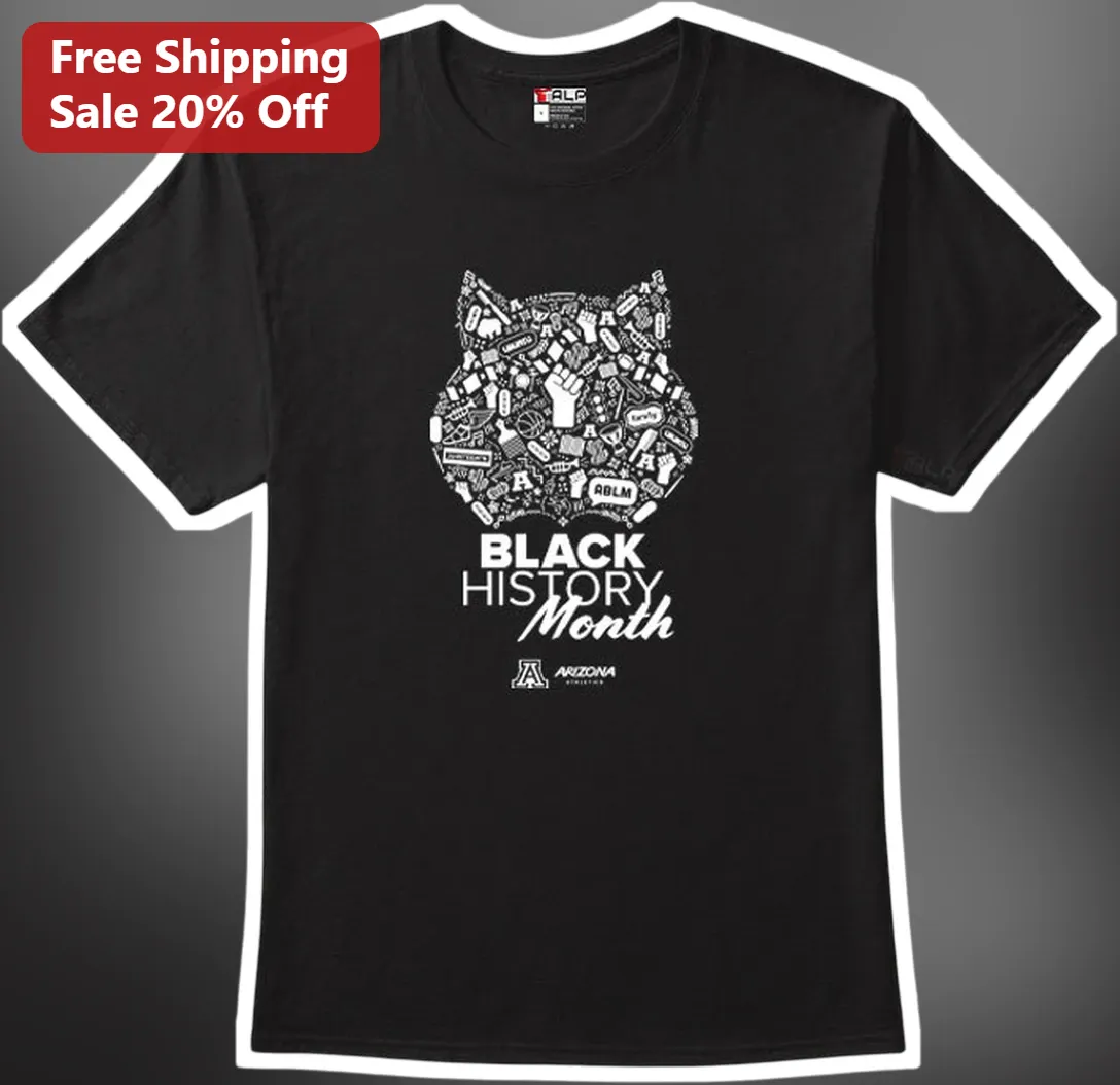 Black History Month Arizona Wildcats Tee University of Arizona Alumni Fan Gear