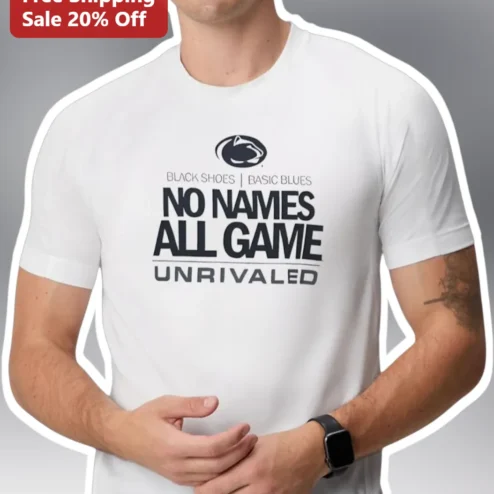 Black Shoes Basic Blues No Names All Game Unrivaled Graphic Tee
