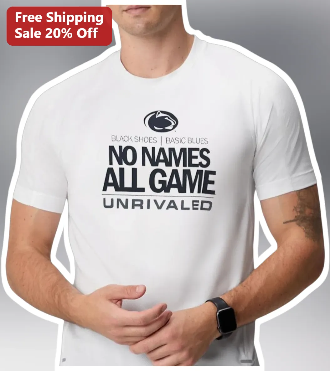 Black Shoes Basic Blues No Names All Game Unrivaled Graphic Tee