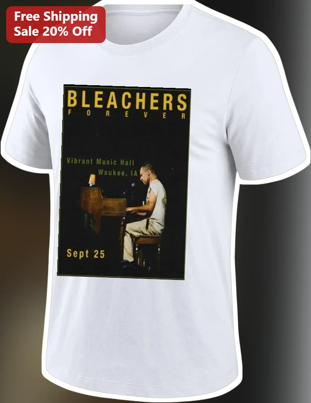Bleachers Forever Tee Jack Antonoff Indie Rock Band Graphic T-Shirt