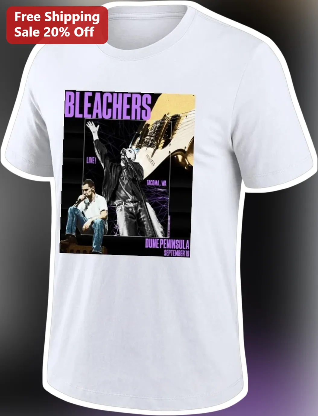 Bleachers Live Tacoma WA Dune Peninsula September 19 Tee