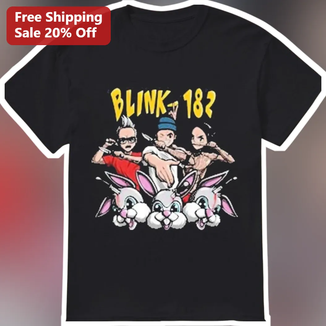 Cartoon Band Merch Graphic Tee Punk Rock Vintage Style Black Shirt