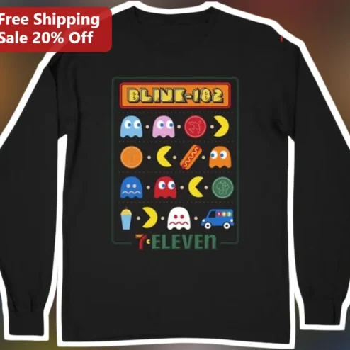 x Pac-Man Parody Long Sleeve Shirt