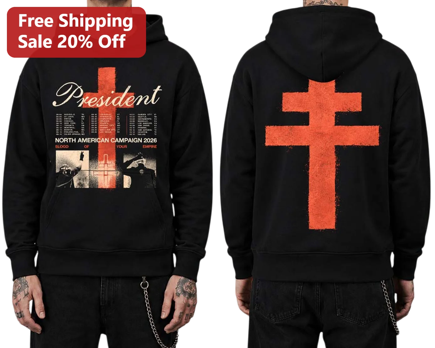 Blood of Your Empire North American Campaign 2026 President Hoodie