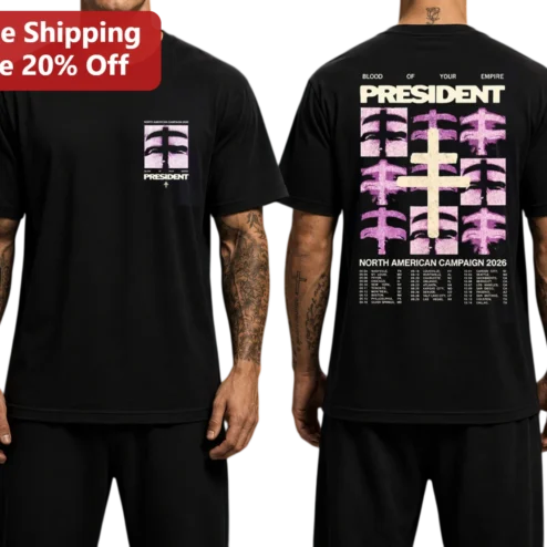 Blood Of Your Empire President North American Campaign 2026 Tour Tee