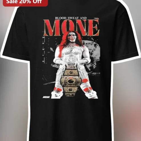 Blood Sweat and Money Britt Baker AEW Graphic Tee