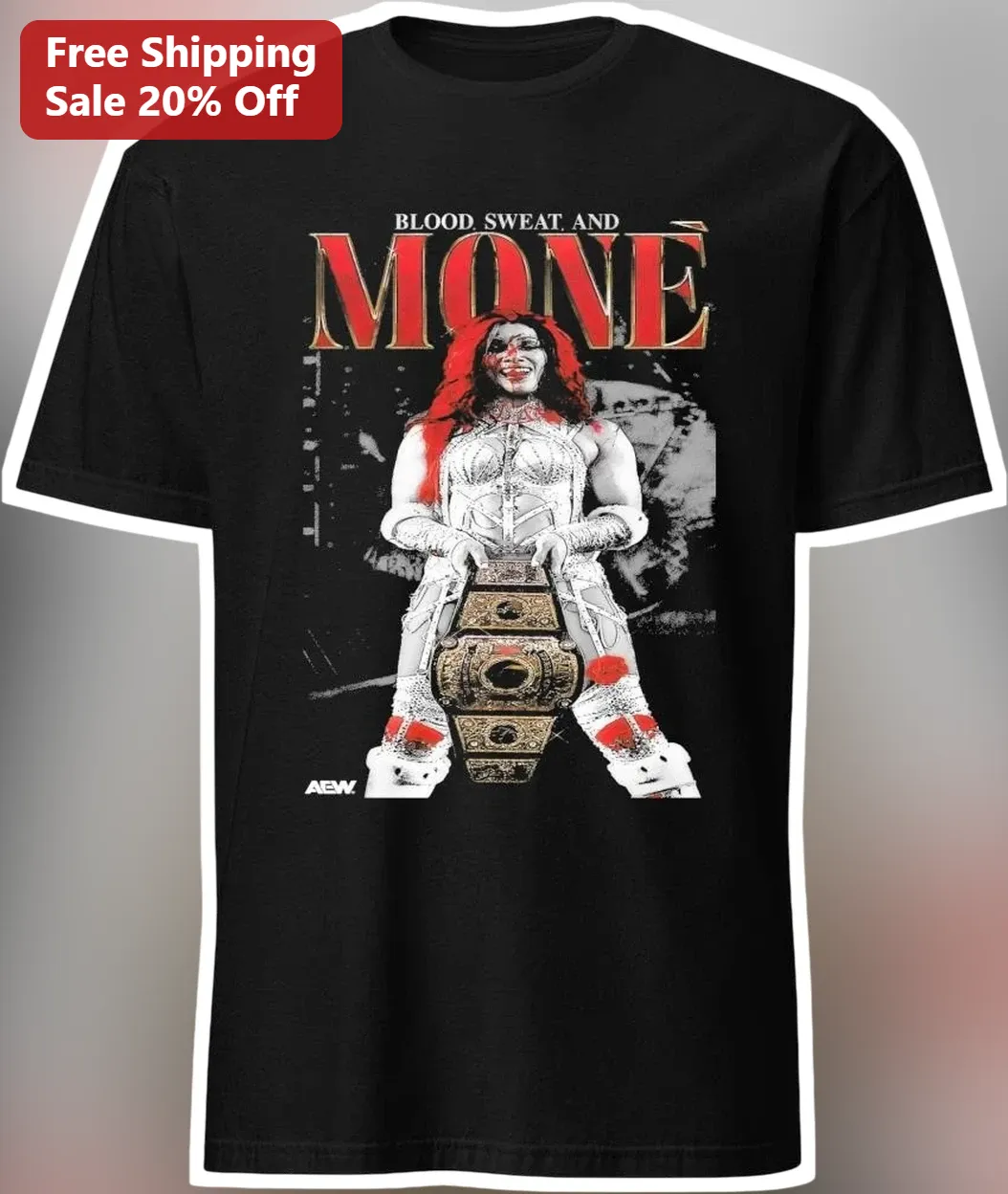 Blood Sweat and Money Britt Baker AEW Graphic Tee