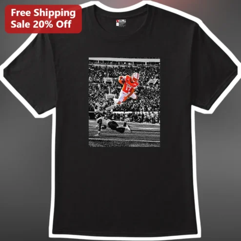 Bo Jackson Vintage Football Action Shot Tee Retro Sports Memorabilia Gift for Men