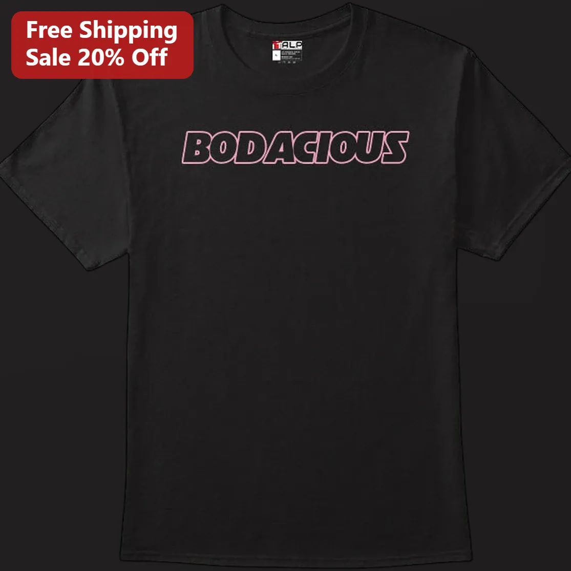 Bodacious Tee Retro 80s 90s Slang Word Graphic Shirt Gift for Men Women