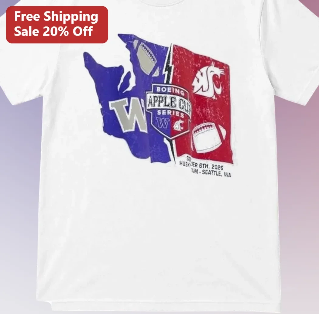 Boeing Apple Cup Series Vintage College Football Rivalry Tee