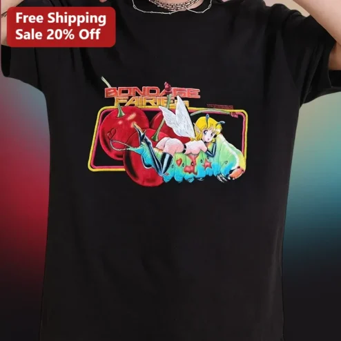 Bondage Fairies Retro Anime Graphic Tee for Men Women Vintage Y2K Kawaii Shirt
